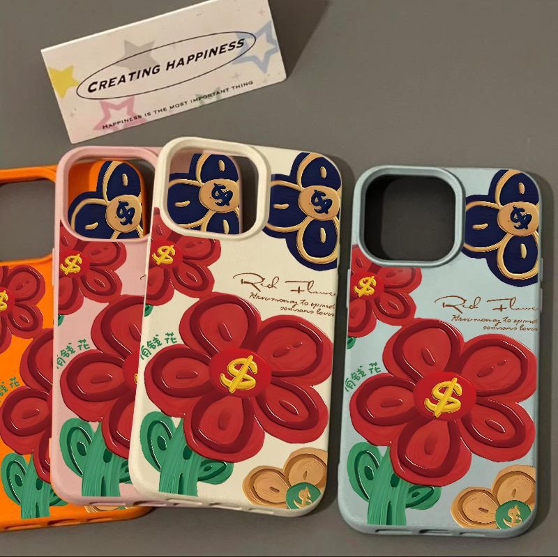 27g Weight iPhone Applicable Brands Phone Cases Classification Silica Gel Material Flower Pattern Elegant, Cartoon Style, Cute Style White, Pink, Red Color Silica Gel Flower Elegant Cartoon Style Cute Phone Cases Phone Accessories 5
