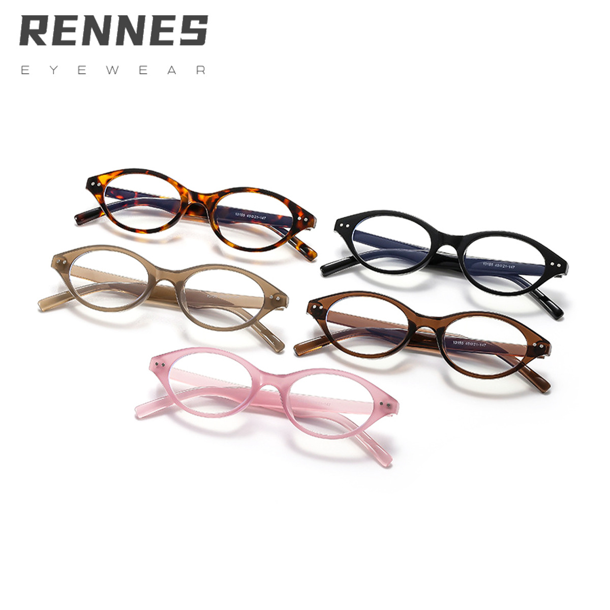 Retro Nerd Gafas anti-azul con montura negra para mujer Nuevo estilo salvaje Gafas de montura de miopía ovalada de alta gama coreana