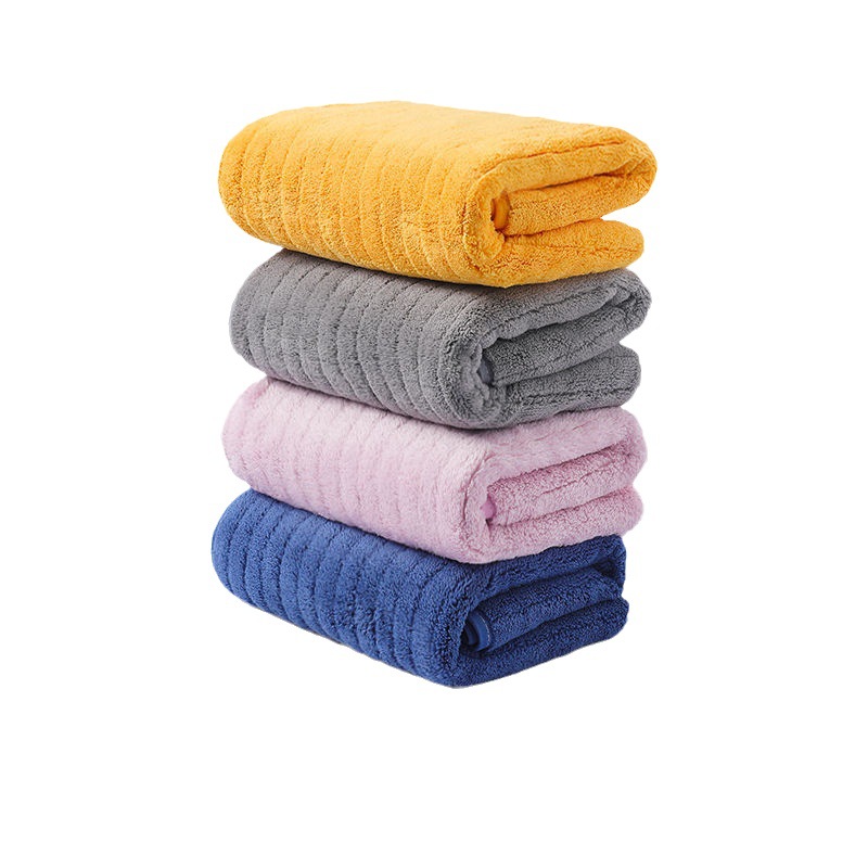 Toalla de terciopelo coral engrosada suave absorbente sin pelusa Toalla de secado rápido para el cabello Toalla de cara para el hogar adulto fábrica al por mayor