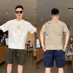 高品質のファッショナブルなブランド紳士服夏の新しいトレンディな刺繍文字汚れ T シャツメンズファッショナブルで多用途な半袖