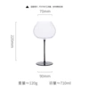 Dark black bottom big belly apple red wine glass