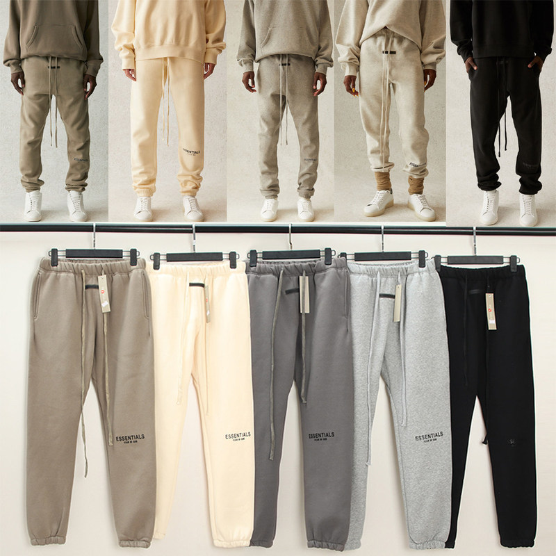 ESS Cross-Border Solid Color Cotton Men's Jogger Pants, Multi-Color Drawstring Casual Trousers, Versatile Trendy Commuting Pants ESS Cross-Border Solid Color Cotton Men's Jogger Pants, Multi-Color Drawstring Casual Trousers, Versatile Trendy Commuting Pants