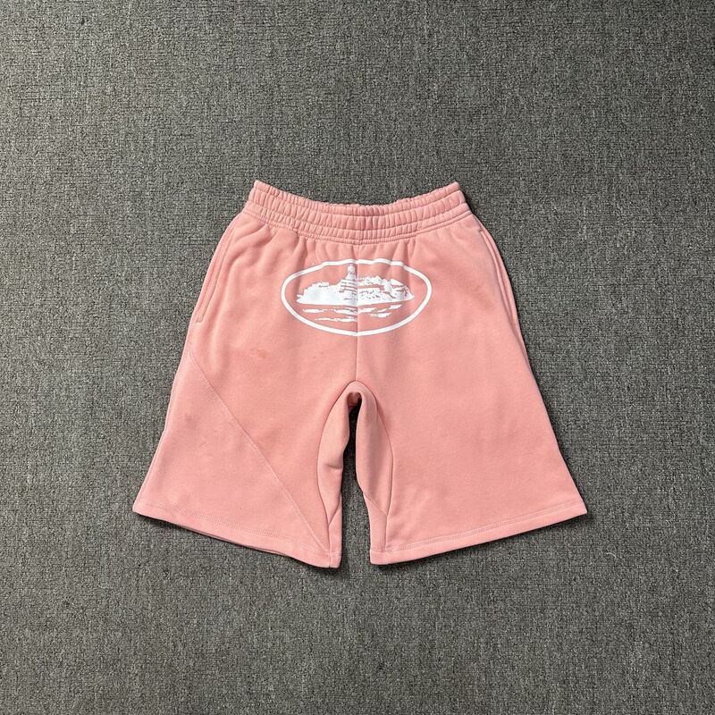 Corteiz Shorts, Ship Print Shorts, Trendy Hip-Hop Skateboard Casual Sweatpants, Trendy Brand