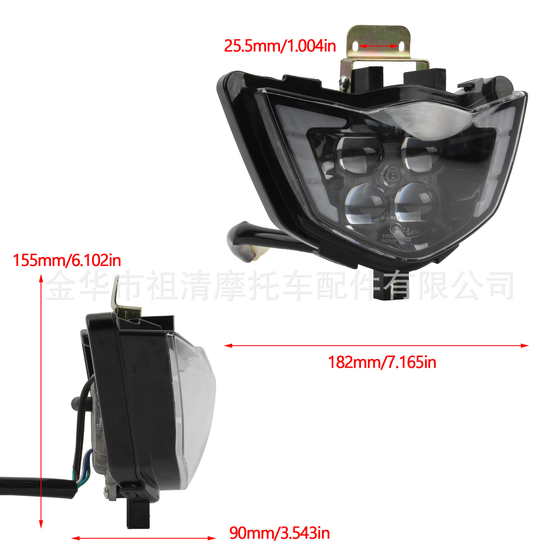 Cross-country motorcycle modified parts headlights CQR LED headlights wick lights far and near driving lights cross-border