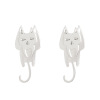 Small design earrings stainless steel, European style, simple and elegant design, wholesale