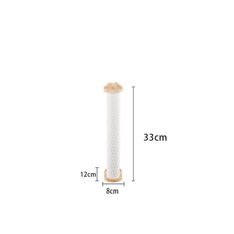 Tablero de agarre para gatos al por mayor, cuerda de sisal, jaula para gatos, poste de agarre para gatos colgante, madera maciza, resistente al desgaste, sin caspa, tablero de agarre para gatos vertical