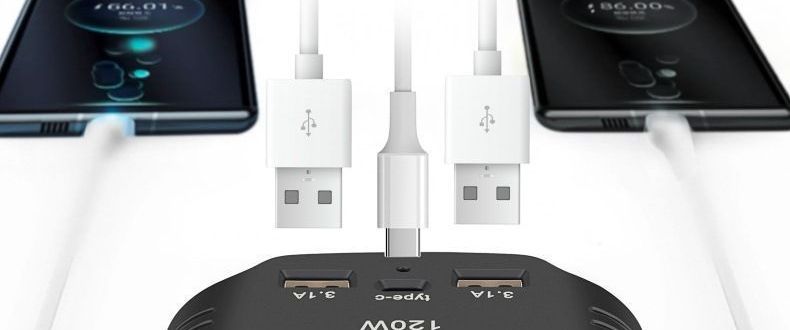 Car Cigarette Lighter Mobile Phone USB Multi-Function Converter Charger One-to-One, One-to-Three, High-Power Automotive Super Charger
