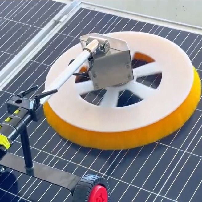 光伏板电动清洗刷光伏组件清洗设备屋顶光伏清洗太阳能板清洗刷