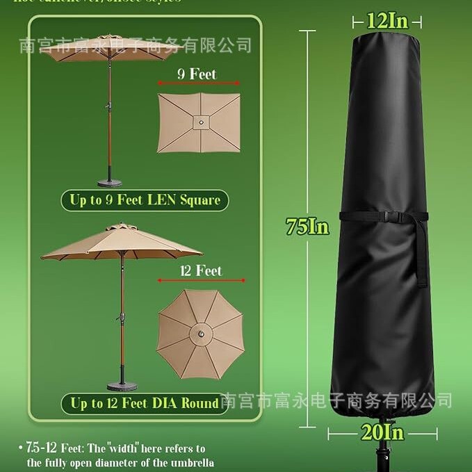 Garden Umbrella Covers Wholesale Amazon Cross-Border Oxford Cloth Umbrella Waterproof Cover Dustproof Sunshade Garden Umbrella Covers Wholesale Amazon Cross-Border Oxford Cloth Umbrella Waterproof Cover Dustproof Sunshade