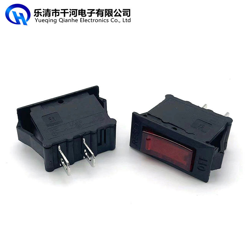 过载保护器船型开关 10A250V 过流保护开关 二合一翘板5A125V
