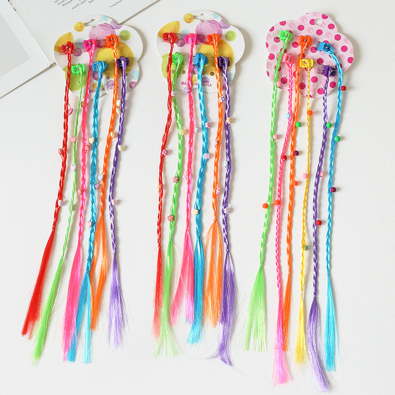 Kid's Cartoon Style Colorful Chemical Fiber Braid Hair Claws display picture 2