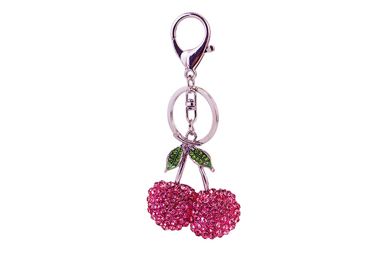 Cherry Pattern Cute Cherry Zinc Alloy Unisex Keychain