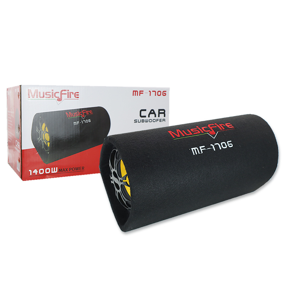 Car 6 inch 8 inch 10 inch car audio modified 12V speaker active subwoofer round tunnel gun 1706
