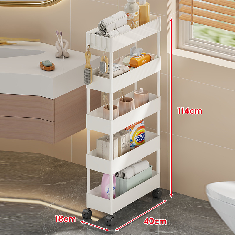 흰색 18CM 5단 수납선반 폭(표준형)