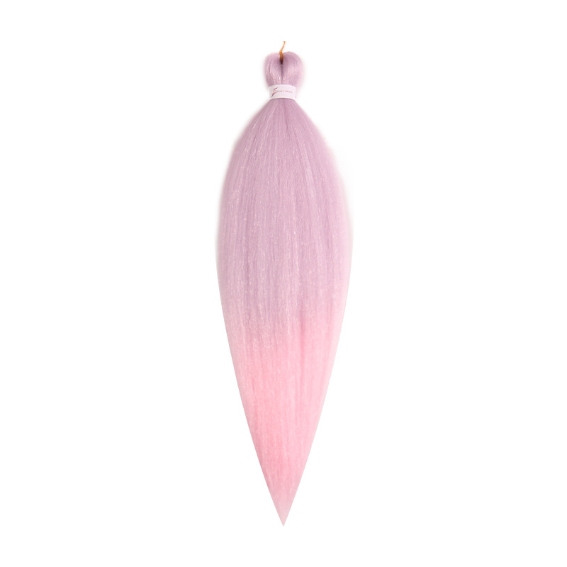 EZ Trenza PVC ignífugo a baja temperatura fibra multicolor flojo gran ganchillo de trenza fábrica de cabello recto un cabello