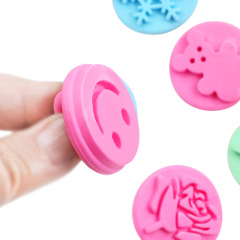 兒童手工塗鴉畫刷印章 DIY創意軟膠拓印創意圖案可愛印章工具批發