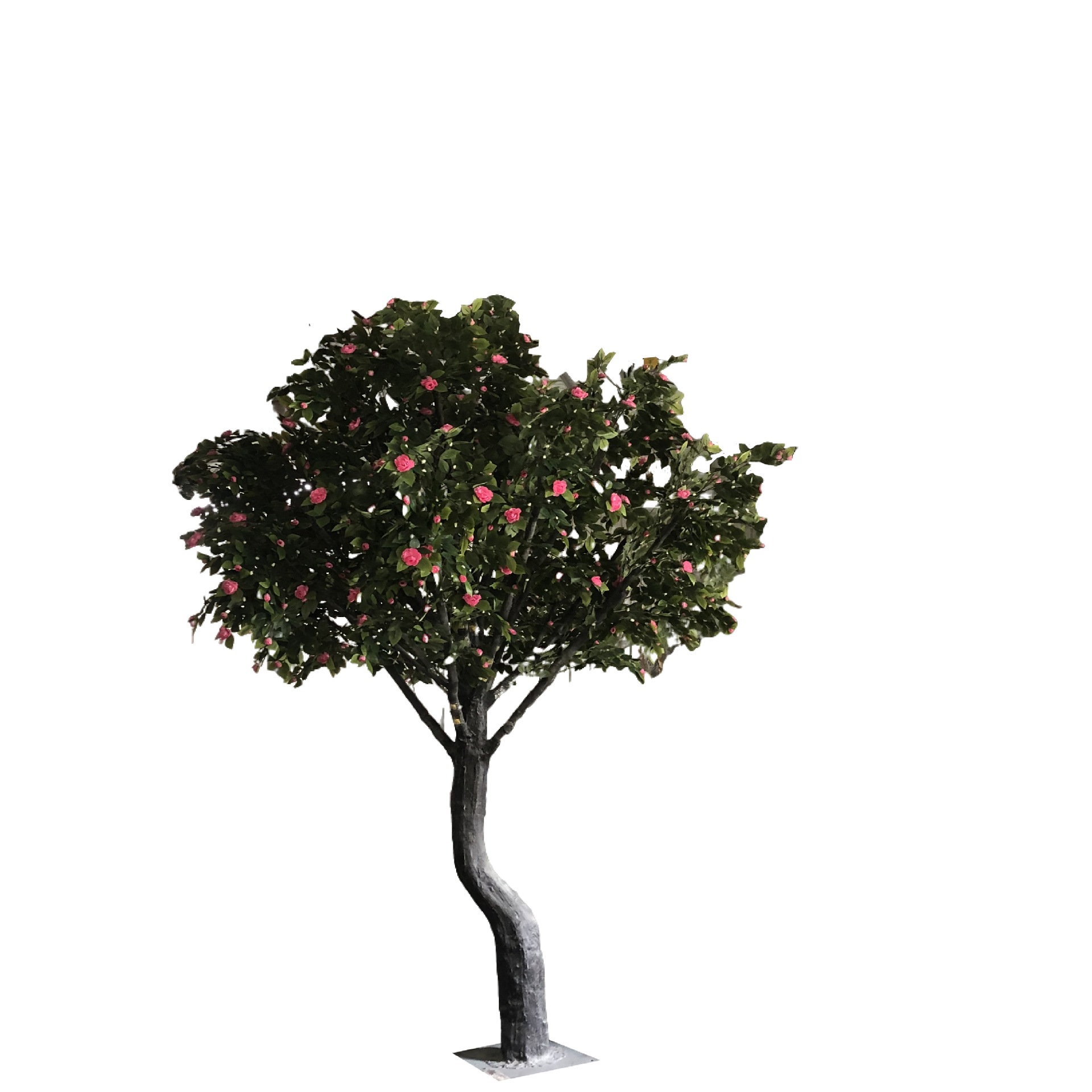 Jardinería Simulación de paisaje Árbol de camelia Hotel Centro comercial Decoración de piso Paisaje Simulación artificial Árbol de camelia grande