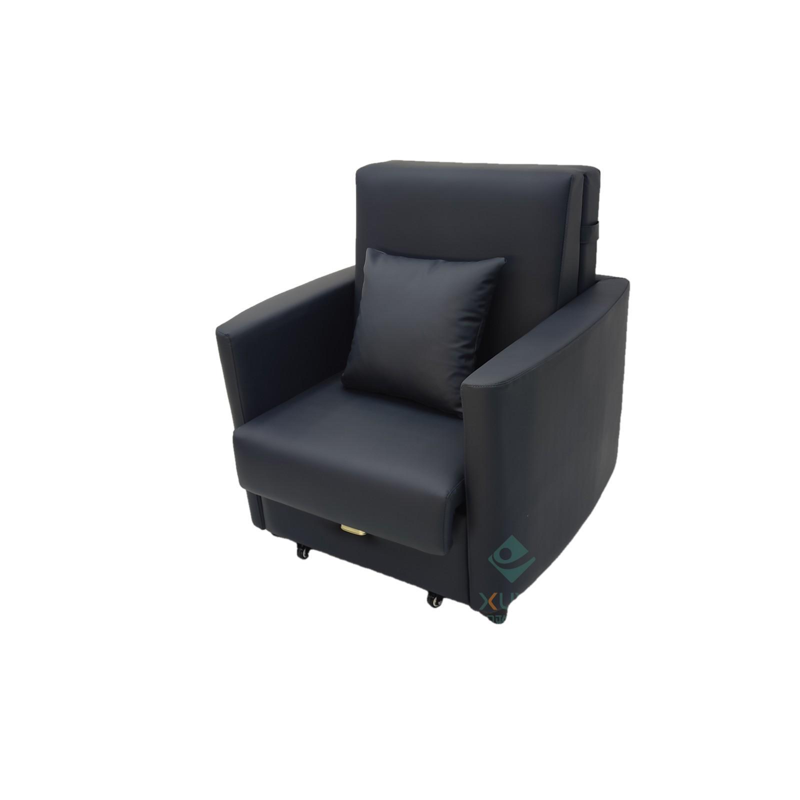 Sofá cama de una sola persona plegable de doble propósito sala de estar estudio sofá cama tecnología tela de cuero silla médica