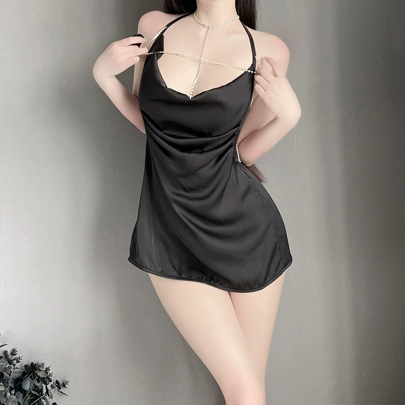 Сексуальное нижнее белье,Slip платье, пижама, комплект, открытая спина