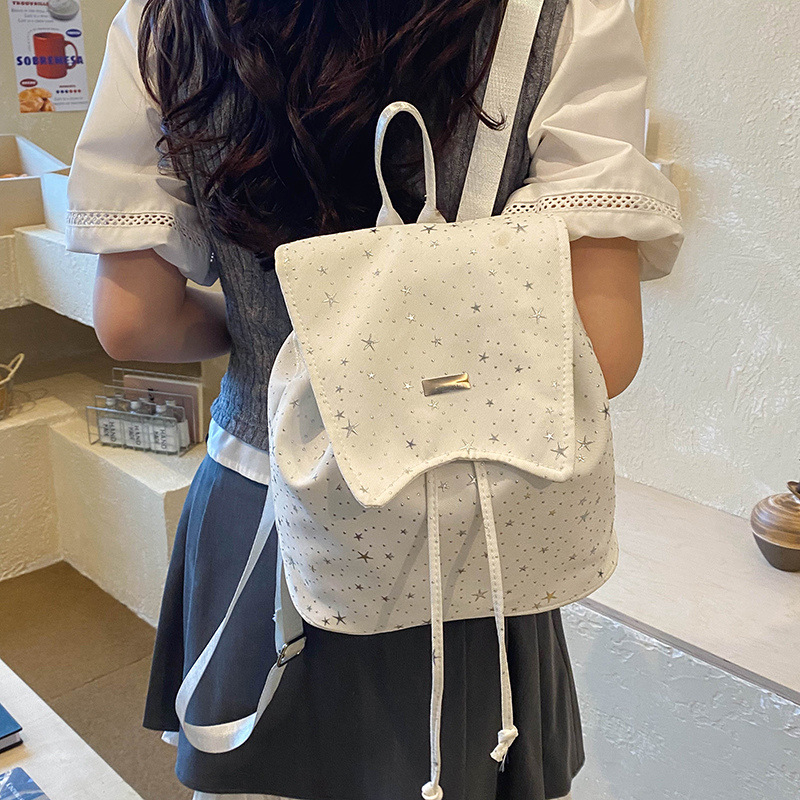 Mochila de gran capacidad para mujeres dulces 2026 nuevo estilo coreano versátil mochila de estudiantes nicho mochila portátil