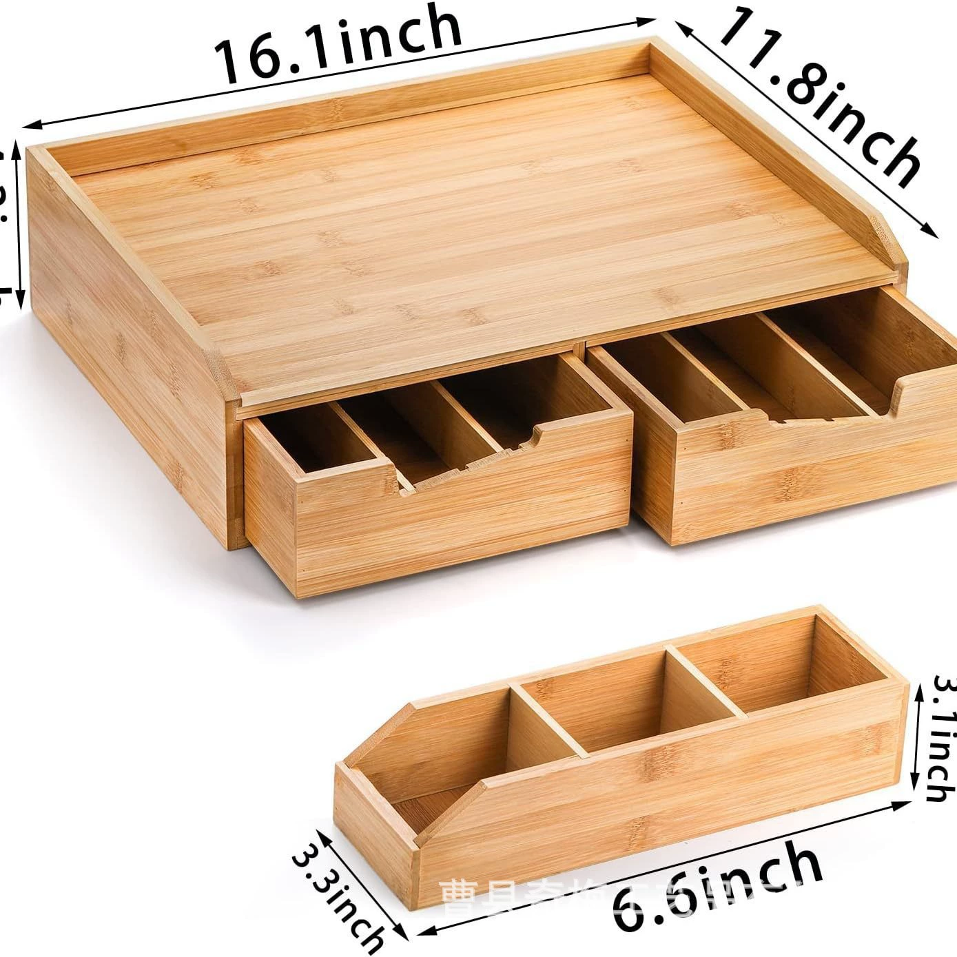 Трансграничные бамбуковые чайные пакетики для хранения коробки для вытягивания кофейных капсул коробки из бамбука и дерева с ящиками для хранения и отделки деревянных коробок