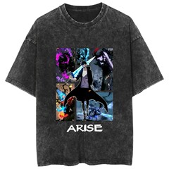 水洗いカップル半袖tシャツアニメ二次元ソロlevel ing私は独自に国境を越えたソース輸出をアップグレードした