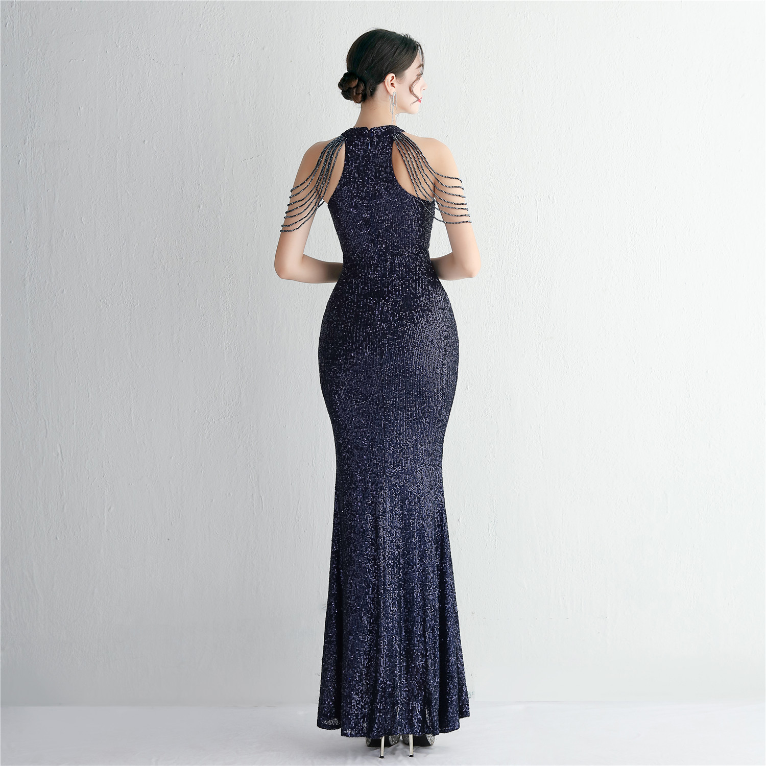 D9362 1630K VÁY ĐẦM LIỀN THÂN DỰ TIỆC NỮ YIEOUBA DÁNG ÔM BODY GỢI CẢM SEXY KIỂU ĐUÔI CÁ THỜI TRANG NỮ G05 SẢN PHẨM MỚI
