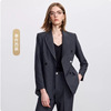 Charcoal gray suit