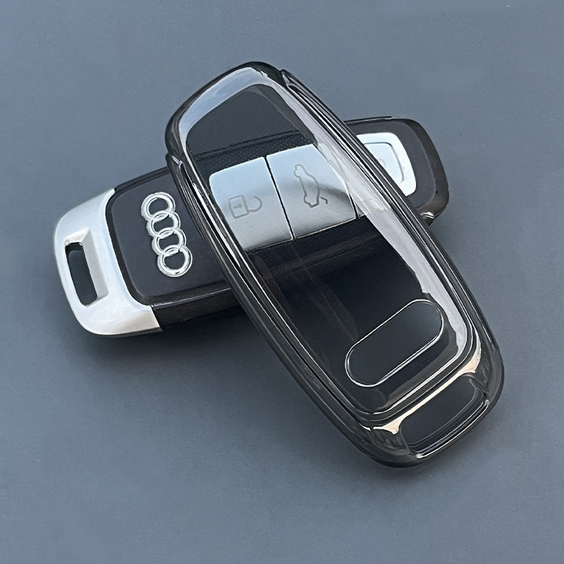 国境を越えたアウディキーカバー A4L 車 A6L バックル Q5L シェル Q3 男性 A3 女性 Q2L 透明 A8 車 A7 新モデル|undefined