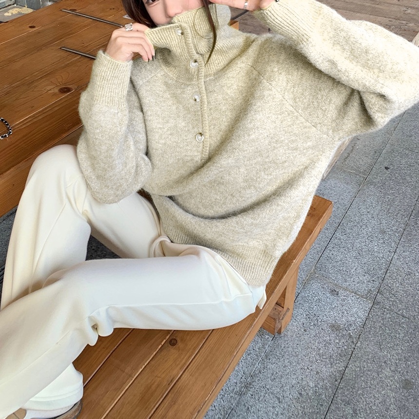 Design Sense New Year'S Turtleneck Red Sweater Women'S New Lazy Style Casual Knitted Sweater Women 14 Undefined