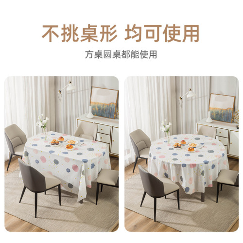 Disposable tablecloth PEVA household thickened waterproof and oil-proof environmentally friendly restaurant tablecloth tablecloth cover takeaway tablecloth table mat