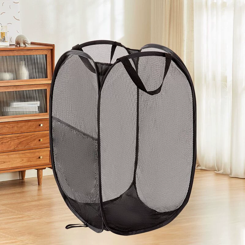 Складная портативная корзина для стирки и хранение – 36x36x58 см, вес 0.3 кг, разнообразные цвета