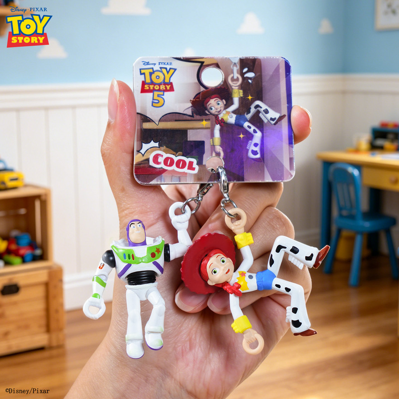 Baimao Genuine Toy Story Climbing Pendant Single Charm Cute Buzz Lightyear Doll Keychain Pendant