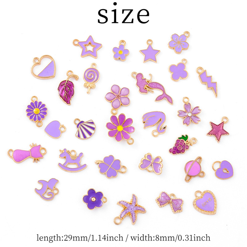 30 オレンジとイエローのオイルドリップセットペンダント五芒星愛手作り diy ネックレスブレスレットジュエリーアクセサリー 9 色|undefined