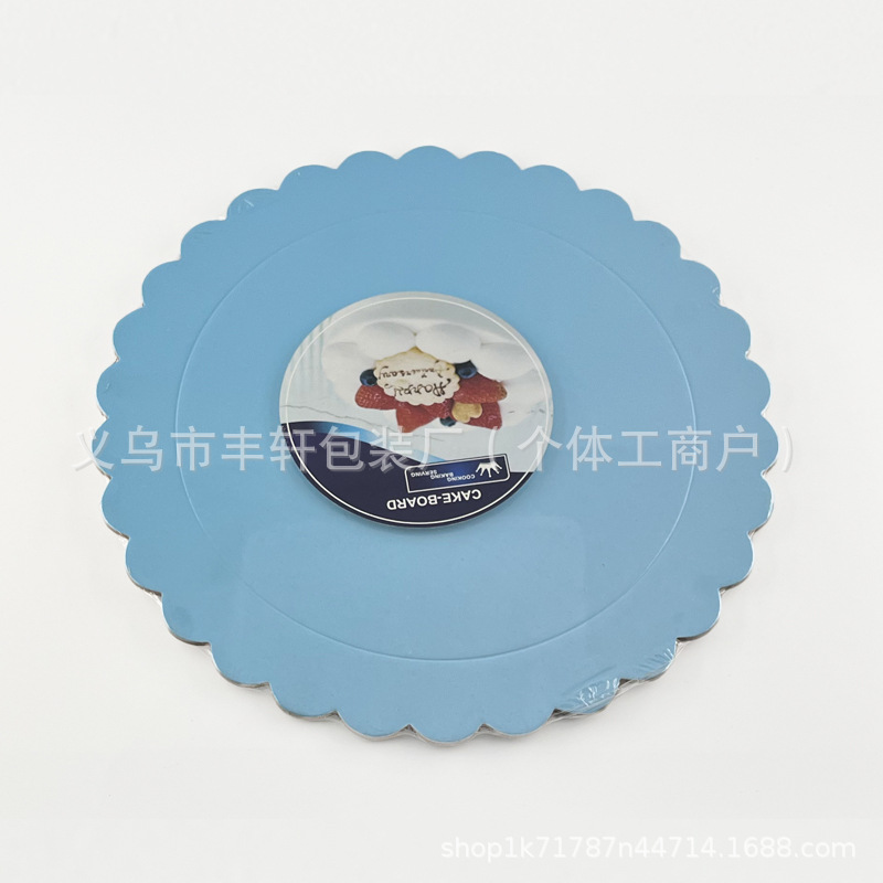 Comercio electrónico transfronterizo para pastel de color base almohadilla de pastel redondo pastel creativo almohadilla de papel de pastel de cumpleaños fábrica directa