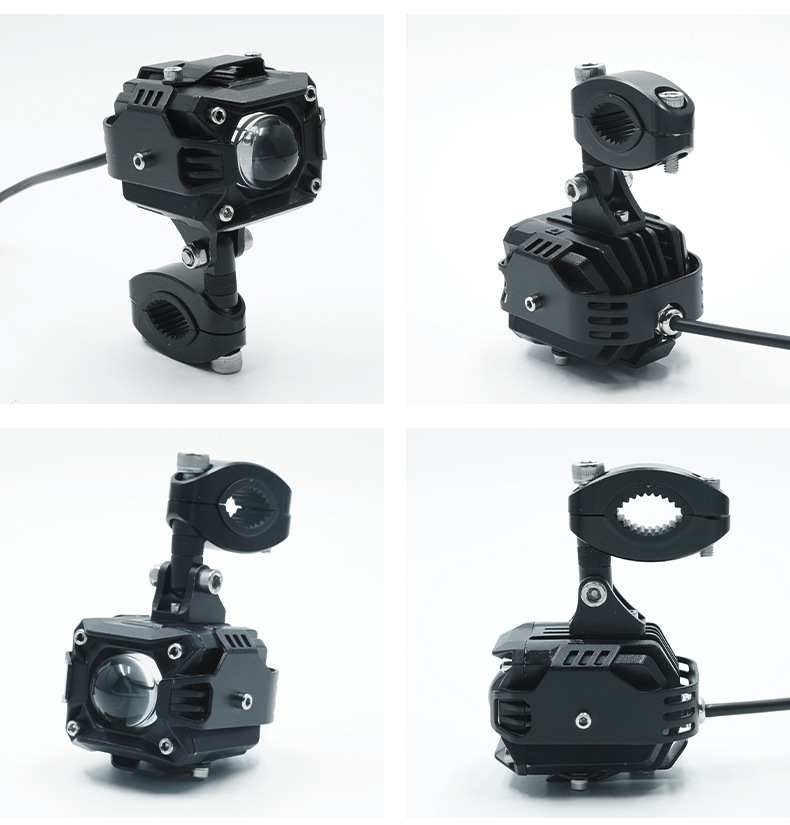 Motorcycle electric vehicle spotlight, strong light for road illumination, integrated far and near light, external super-bright front headlight, off-road vehicle modification