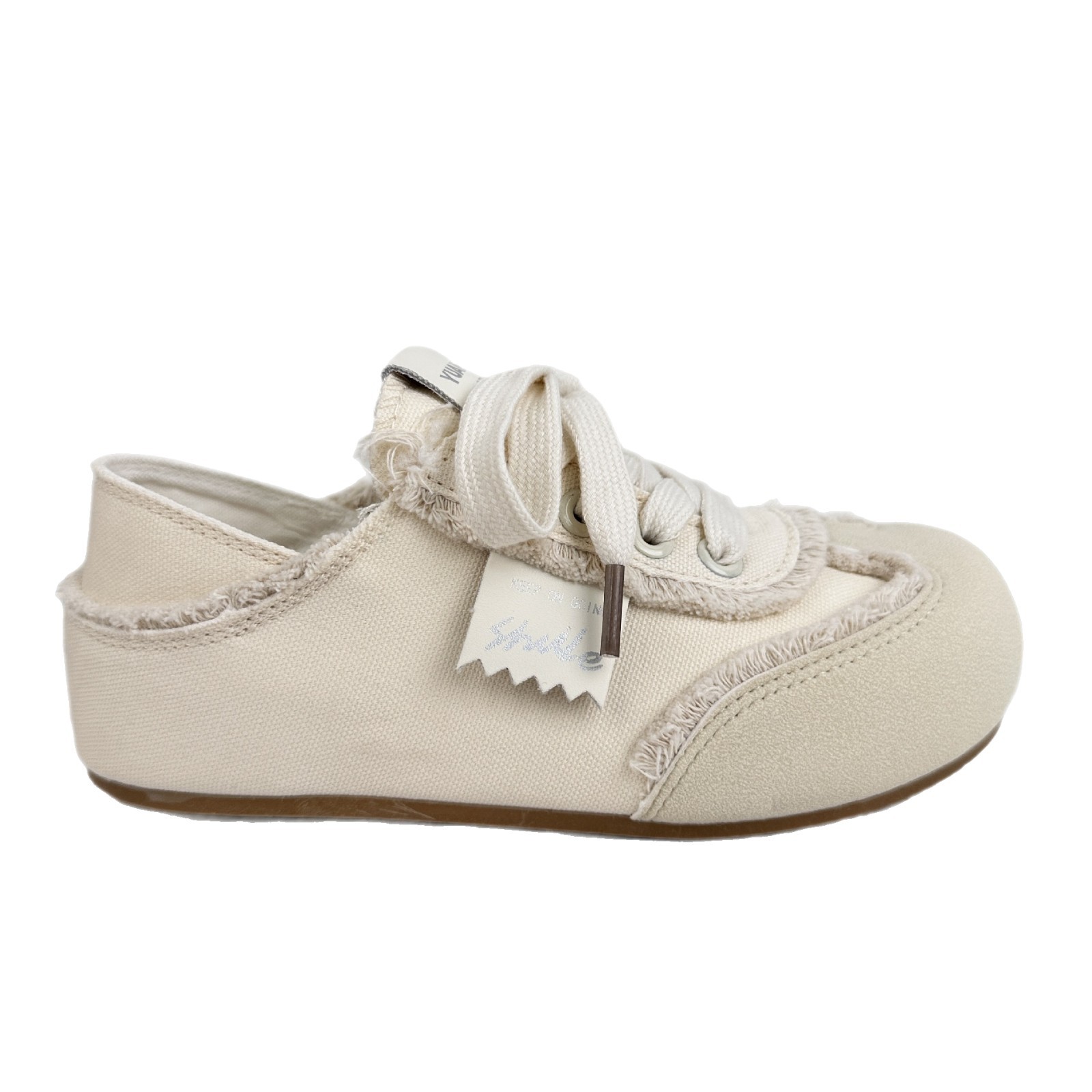 Yuanbo universal nicho zapatos de skate para mujeres 2025 nuevos zapatos de lona de verano un pedazo delgado dos zapatos para el cabello