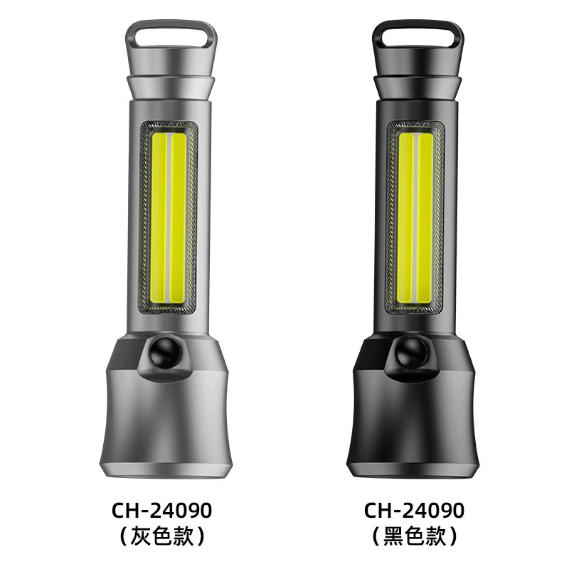Уличный пластиковый фонарик, многофункциональный с боковым фонарем, портативный фонарик для зарядки TYPE-C, фонарик для кемпинга