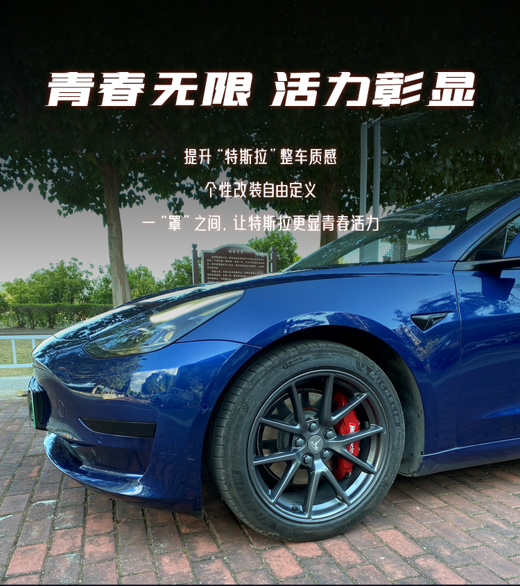 Tesla Caliper Cover Model3/X/S/Y Aluminum Alloy Ap Wheel Hub Spray Paint Modification Color Change Decorative Accessories