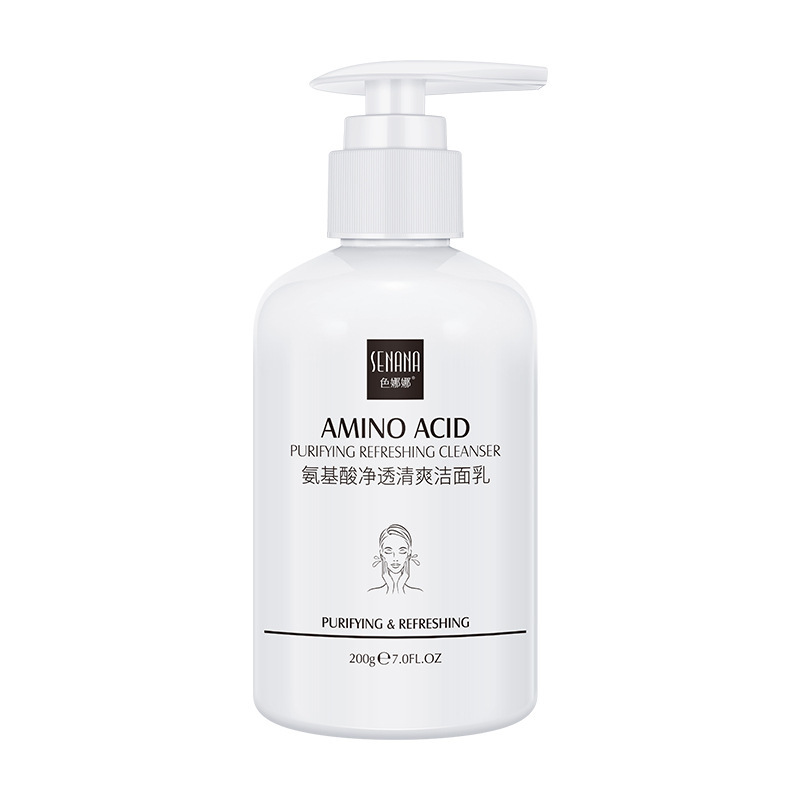 Limpiador de aminoácidos de Sena Nana, espuma densa, limpieza profunda, limpiador hidratante y no apretado, fábrica al por mayor