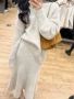 v领鱼尾秋冬新款毛衣