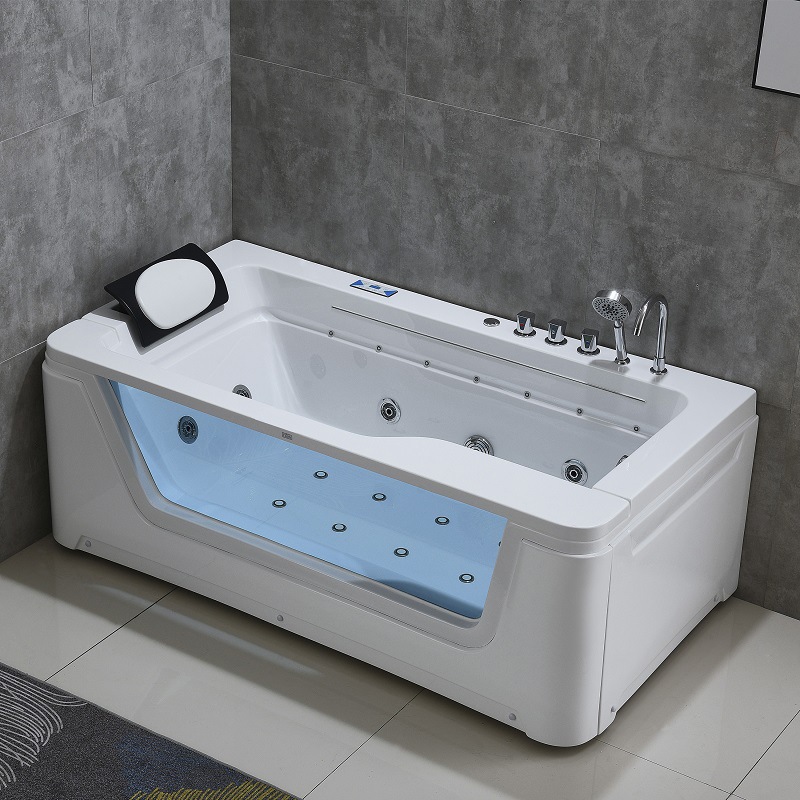 Bañera de acrílico piscina de masaje sola linterna baño de burbujas sola cortina de agua de lujo cascada baño bañera de masaje