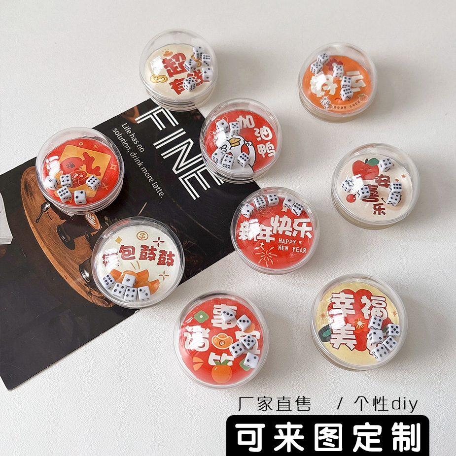 New Year Explosions Party Dice Rocking Music Transparent Airbag Mobile Phone Bracket Back-Sticking Portable Lazy Desktop Chasing Drama