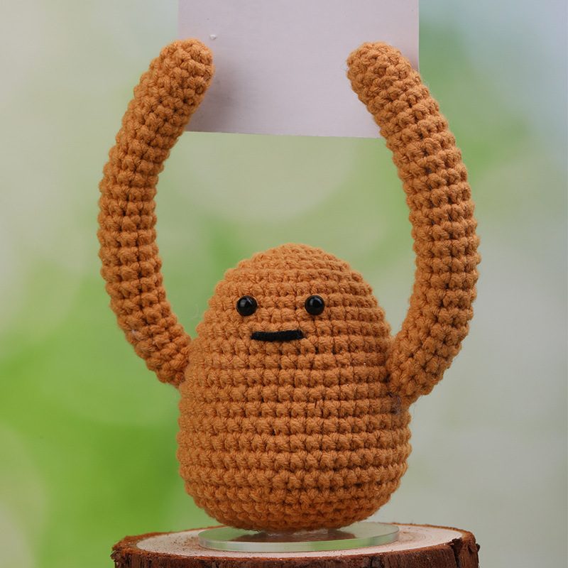 新款预售钩针材料包可爱创意便签玩偶手工编织毛线团diy制作