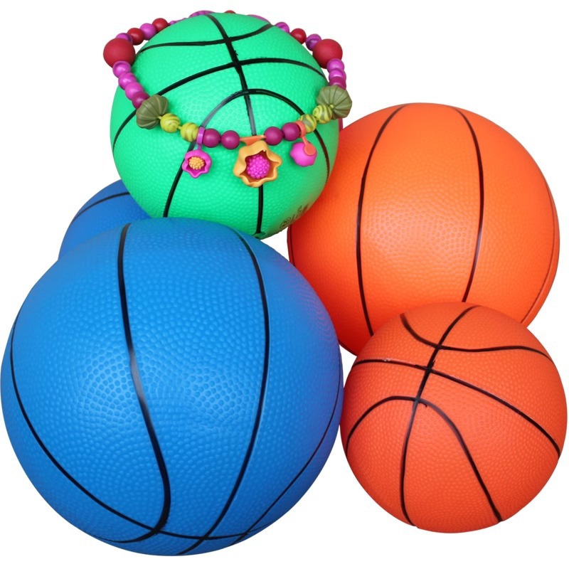 Kindergarten small rubber ball children's ball feeling system training equipment elastic soft ball home pat ball baby toy basketball