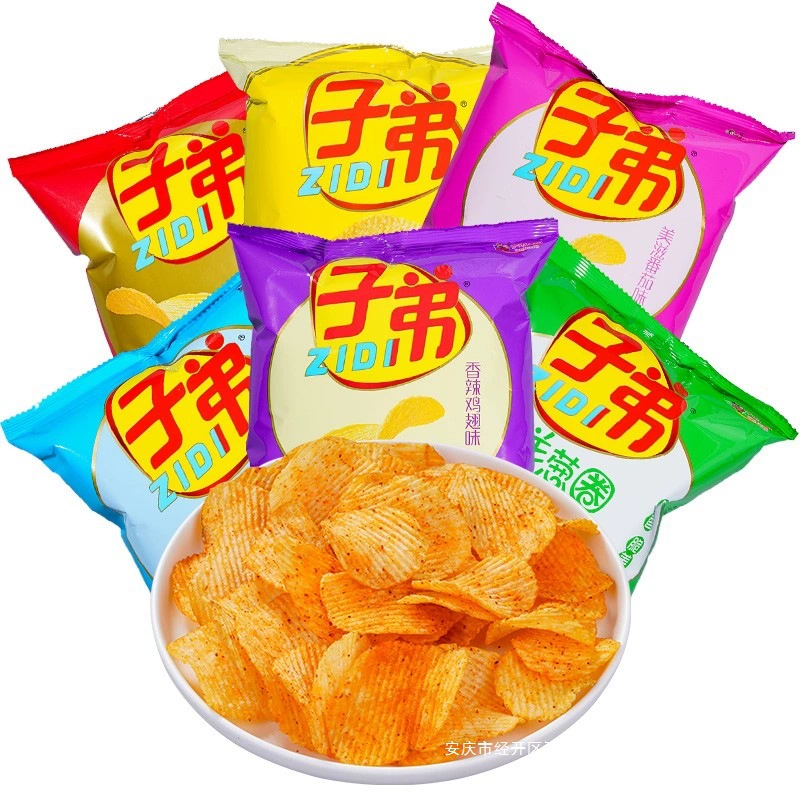 Yunnan specialty child potato chip spicy potato chips office small snacks casual snack food food big packaging full box