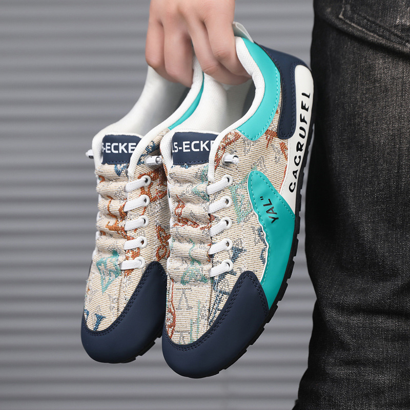 2024 Summer New Casual Men's Shoes Soft Sole Versatile Breathable Leather Surface Sports Shoes Running Shoes Driving Moccasins Trendy