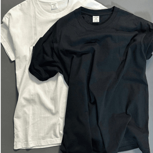 Cotton Heavyweight T-shirt for Men and Women - Summer Striped, Elegant and Simple, Unbranded, Trendy and Relaxed, Instagram Style Popularity