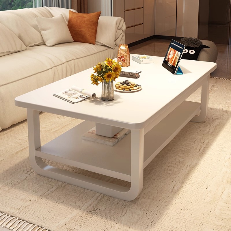 Mesa de té pequeña sala de estar doméstica simple mesa de alquiler moderna simple sofá creativo cuadrado mesa de té