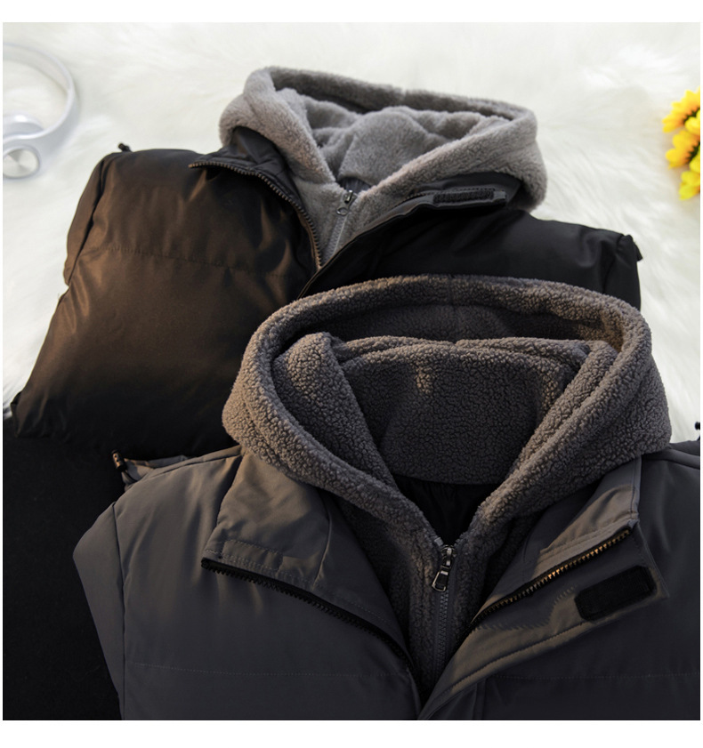 Plus-Size Fleece-Lined Parka – Oversized Thermal Jacket With Hidden Pockets (M-8XL, 3 Colors, 500g Polyester Fill, No-Logo Design)_voghion.com